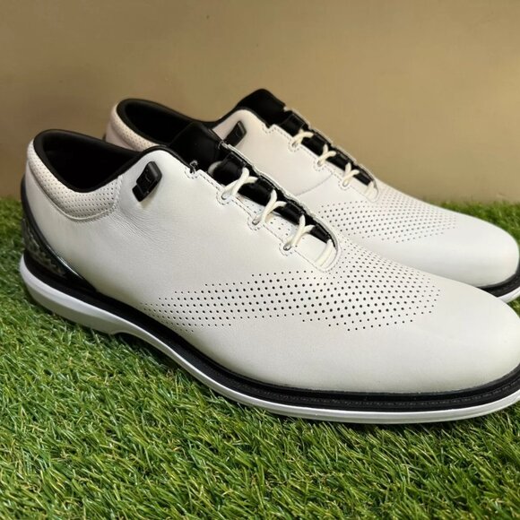 Jordan ADG 4 Spikeless Golf Shoes White Black Leather DM0103-110 Men Size NEW main image 4